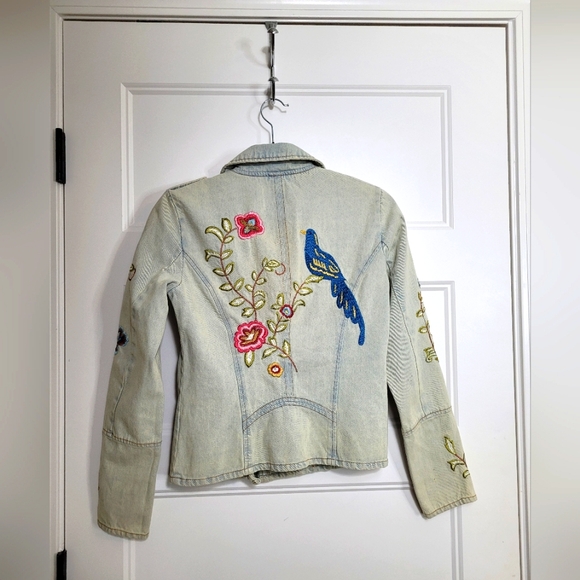 Candie's Jackets & Blazers - Y2K Candies Embroidered Bird Denim Jacket